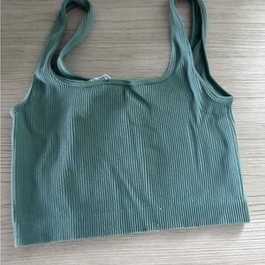 Nine Ribbed Crop Top/bralettes